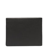Superdry - M9810388A-02A - Cartera clásica de cuero negro con monedero con cierre a presión (10,5x8,5 cm.)