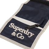 Superdry - Outdoor M9810389A-QNG - Cartera azul marino con cierre de velcro y monedero con cremallera