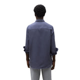 MALIBUALF_LIGHT-Camisa de lino Malibu azul Ecoalf para hombre