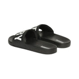 Superdry – Core MF310291A-33B – Chanclas negras veganas con empeine acolchado - Hombre