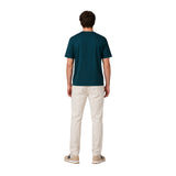 New Balance – Linear Lines MT53927-AAV – Camiseta verde de manga corta 100% algodón - Hombre