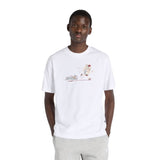 Camiseta blanca New Balance Newbie Chase para hombre Konestilochic
