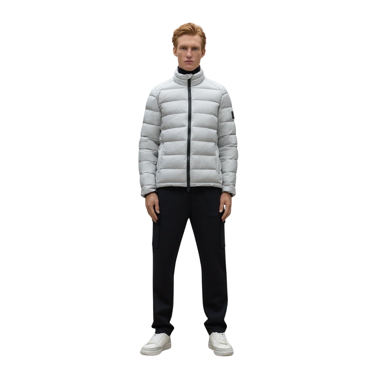 Chaqueta gris Ecoalf Newberet para hombre | Moda sostenible