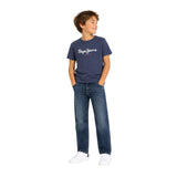 Pepe Jeans – Cashed PB20001014VF-000 – Pantalón vaquero azul de corte recto y tiro regular - Niño