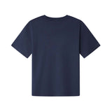 Pepe Jeans – Waldo PB5000087-595 – Camiseta azul marino de manga corta con logo estampado - Niño