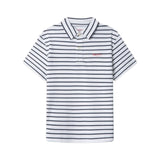 Pepe Jeans – Joseph PB5400033-595 – Polo de rayas azules de manga corta 100% algodón - Niño