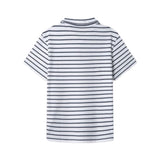 Pepe Jeans – Joseph PB5400033-595 – Polo de rayas azules de manga corta 100% algodón - Niño