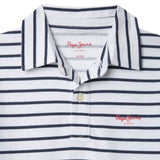Pepe Jeans – Joseph PB5400033-595 – Polo de rayas azules de manga corta 100% algodón - Niño