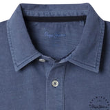 Pepe Jeans – Logan PB5400034-549 – Polo azul de manga corta teñido en prenda 100% algodón - Niño