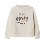Pepe Jeans – Wilfred PB5800070-808 – Sudadera beige con bolsillos laterales y estampado delantero - Niño