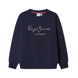 Pepe Jeans – Michael PB5800073-595 – Sudadera azul marino en tejido de felpa 100% algodón - Niño