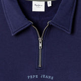 Pepe Jeans - Charles PB5800089-595 - Sudadera azul marino con media cremallera - Niño