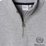 Pepe Jeans - Dustine PB5800093-933 - Sudadera gris con media cremallera y bolsillos - Niño