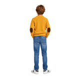 Pepe Jeans - Callum PB7000025-097 - Jersey amarillo de lana con manga raglán - Niño