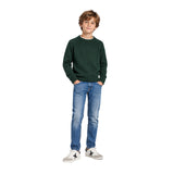 Pepe Jeans - Callum PB7000025-697 - Jersey verde de lana con manga raglán - Niño