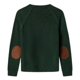 Pepe Jeans - Callum PB7000025-697 - Jersey verde de lana con manga raglán - Niño