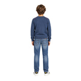 Pepe Jeans - Ivan PB7000026-595 - Jersey azul 100% algodón de corte regular y acabados acanalados - Niño
