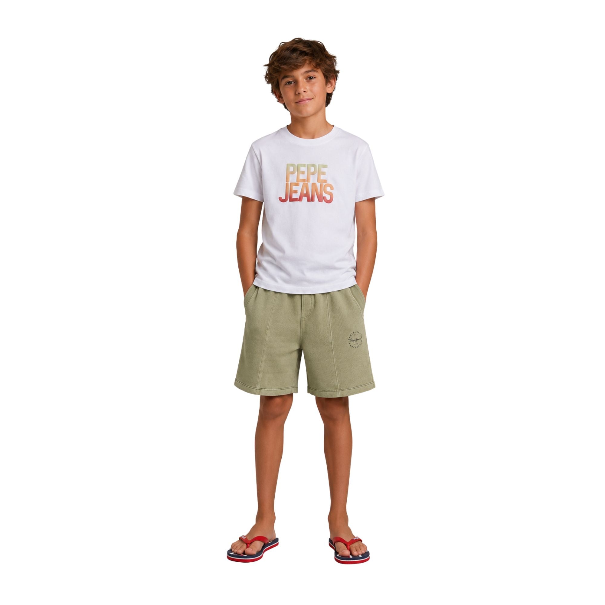 Short verdes William Pepe Jeans niño | Shorts algodón | Konestilochic