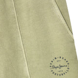 Pepe Jeans – William PB8000018-725 – Pantalones cortos verdes con cintura elástica y bolsillos - Niño