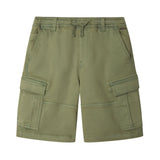 Pepe Jeans – Arlo PB8000022-725 – Pantalones cortos verdes cargo con cintura ajustable - Niño