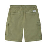 Pepe Jeans – Arlo PB8000022-725 – Pantalones cortos verdes cargo con cintura ajustable - Niño