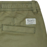 Pepe Jeans – Arlo PB8000022-725 – Pantalones cortos verdes cargo con cintura ajustable - Niño