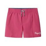 Pepe Jeans - PBB100002-331 – Bañador bermuda rosa de secado rápido con logo estampado - Niño