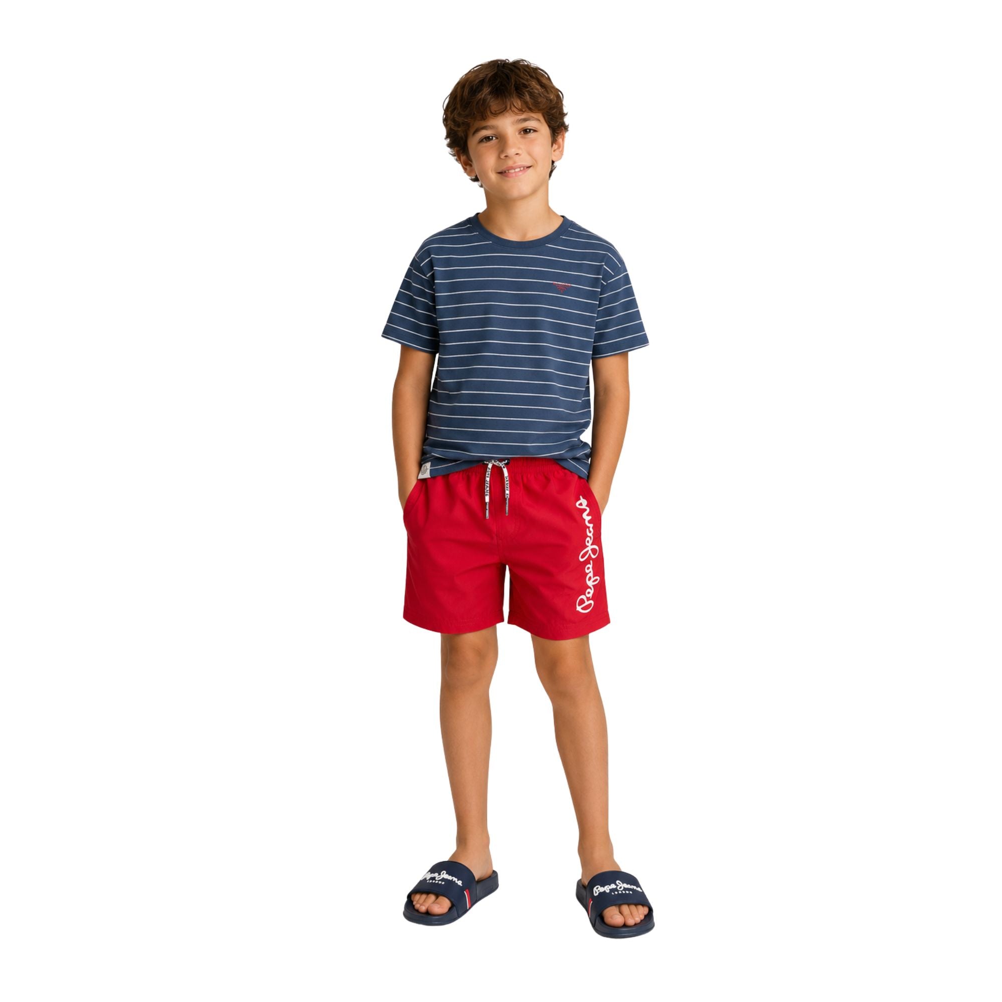 Bañador rojo niño Pepe Jeans bermuda verano | Konestilochic
