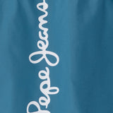 Pepe Jeans - PBB100003-557 – Bañador bermuda azul de secado rápido con logo estampado - Niño