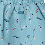 Pepe Jeans - PBB100009-517 – Bañador bermuda azul estampado de secado rápido - Niño