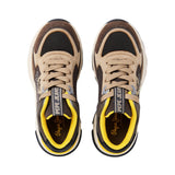 Pepe Jeans - Mave East PBS600005-876 - Sneakers marrones con empeine de malla - Niño