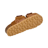 Pepe Jeans – Bio Bow PBS800002-879 – Sandalias marrones anatómicas con doble correa - Niño