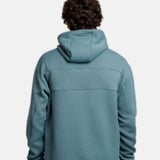 Trango - Barlu PC010485 - Sudadera azul grisáceo con capucha fija con ceñidor facial - Hombre
