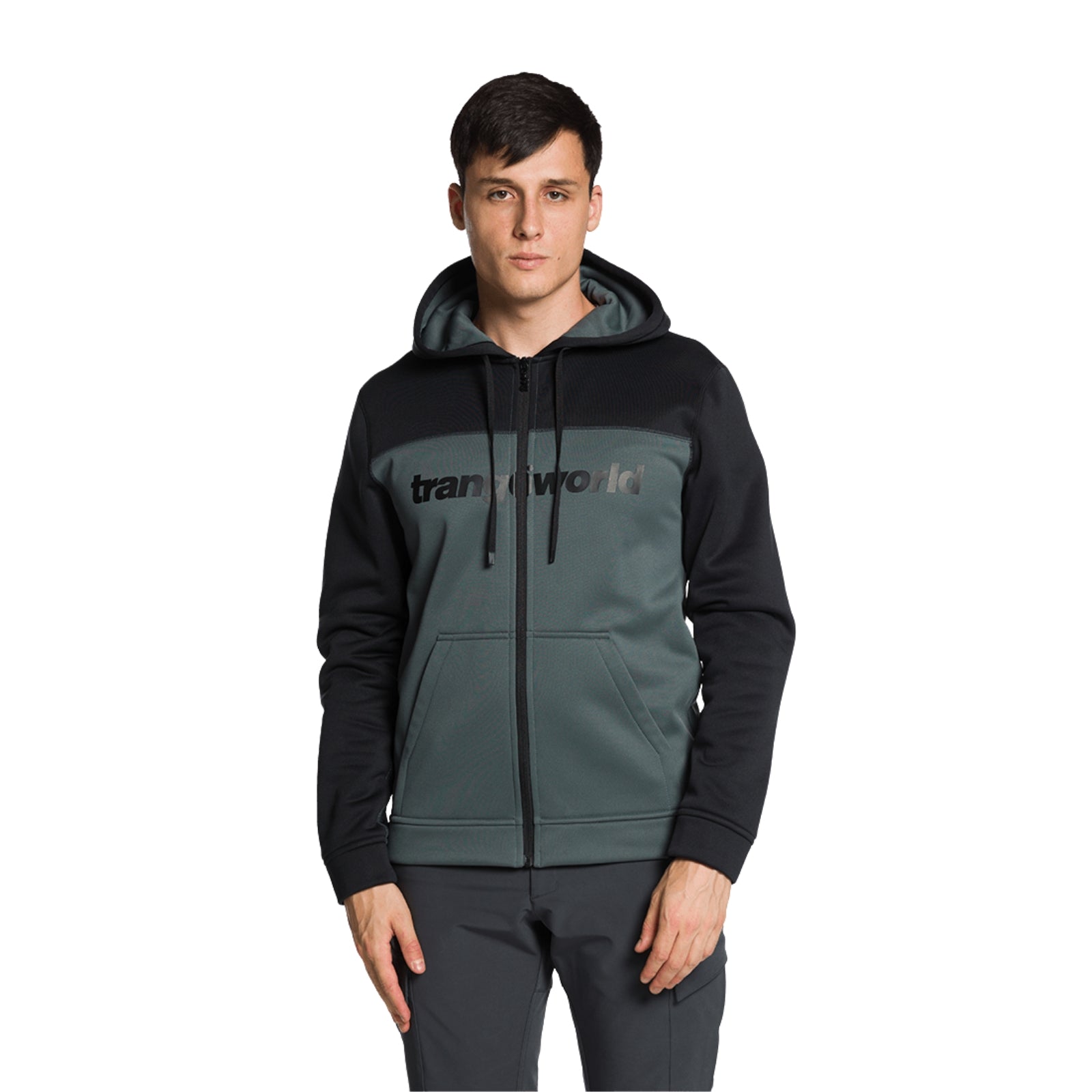 Chaqueta Trangoworld Ripon gris y negra para hombre | Konestilochic