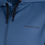 TrangoWorld - Riopar PC010790 - Chaqueta azul con capucha fija y bolsillos - Hombre