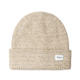 Pepe Jeans - Monique PG0400008-845 - Gorro beige de lana en punto pointelle con logo - Niña