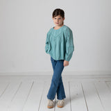 Pepe Jeans – Willa PG20000124SB-000 – Pantalones vaqueros flare azules de tiro alto - Niña