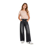 Pepe Jeans - Sienna PG2000022-000 - Pantalones vaqueros negros anchos 100% algodón - Niña