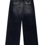 Pepe Jeans - Sienna PG2000022-000 - Pantalones vaqueros negros anchos 100% algodón - Niña