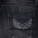 Pepe Jeans - Sienna PG2000022-000 - Pantalones vaqueros negros anchos 100% algodón - Niña
