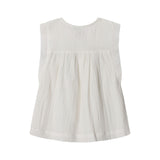 Pepe Jeans – Hetty PG3000020-808 – Blusa blanca sin mangas de algodón y viscosa - Niña
