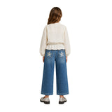 Pepe Jeans - Nadia PG3000027-808 - Blusa color crudo de manga larga con detalles bordados - Niña