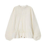 Pepe Jeans - Nadia PG3000027-808 - Blusa color crudo de manga larga con detalles bordados - Niña