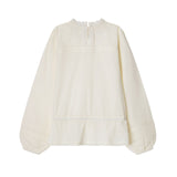 Pepe Jeans - Nadia PG3000027-808 - Blusa color crudo de manga larga con detalles bordados - Niña