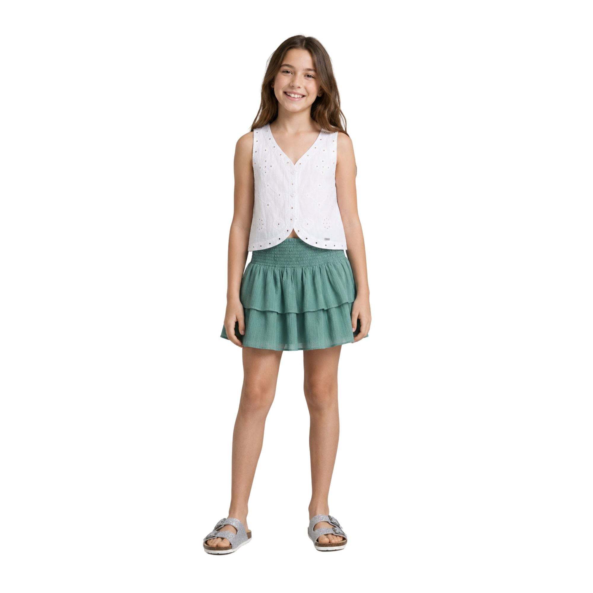 Chaleco blanco Holly niña Pepe Jeans | Konestilochic