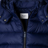 Pepe Jeans - Kandy PG4000028-595 - Plumífero azul marino impermeable con capucha - Niña