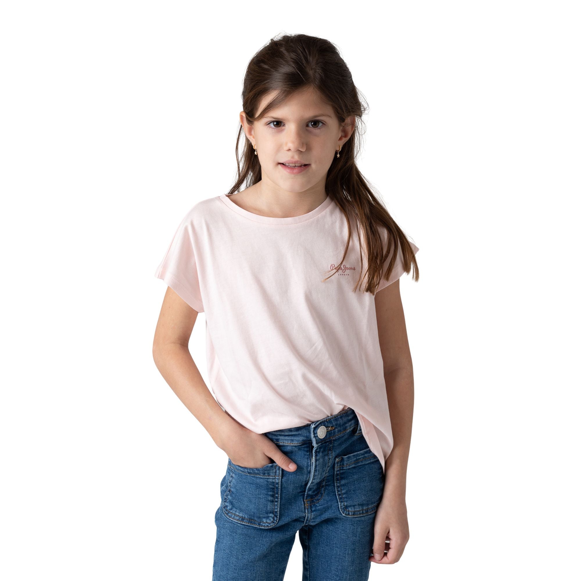 Camiseta rosa claro Gigi niña Pepe Jeans Konestilochic