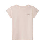 Pepe Jeans – Gigi PG5000031-305 – Camiseta rosa de manga corta de corte relajado con logo estampado - Niña
