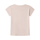 Pepe Jeans – Gigi PG5000031-305 – Camiseta rosa de manga corta de corte relajado con logo estampado - Niña