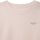 Pepe Jeans – Gigi PG5000031-305 – Camiseta rosa de manga corta de corte relajado con logo estampado - Niña